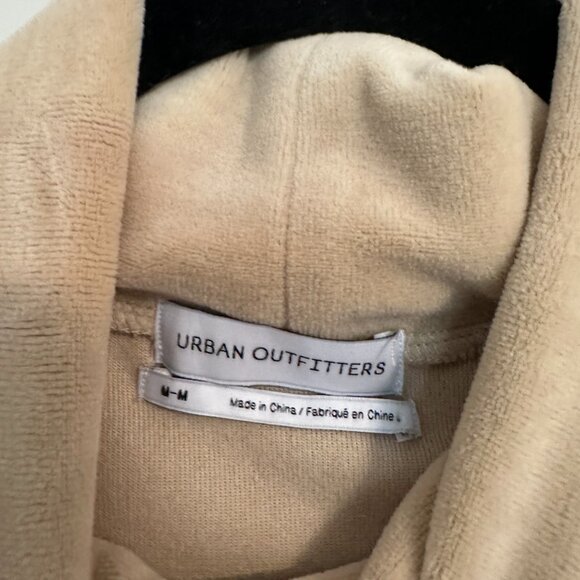 Tan Velour Mock Turtleneck Sweater - Picture 3 of 5